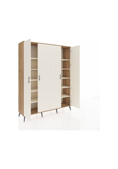 Hyperion Gardrop 10 Raflı 4 Kapaklı 176x44x221 Çam-aytaşı Aytaşı Hyperion Gardrop 10 Raflı 4 Kapaklı 176x44x221 Çam-aytaşı Aytaşı
