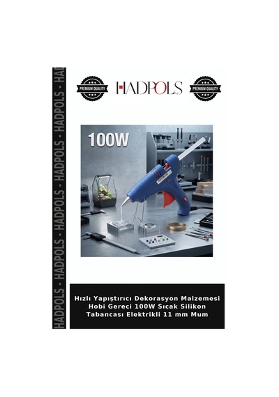 Hızlı Yapıştırıcı Dekorasyon Malzemesi Hobi Gereci 100w Sıcak Silikon Tabancası Elektrikli 11 Mm Mum