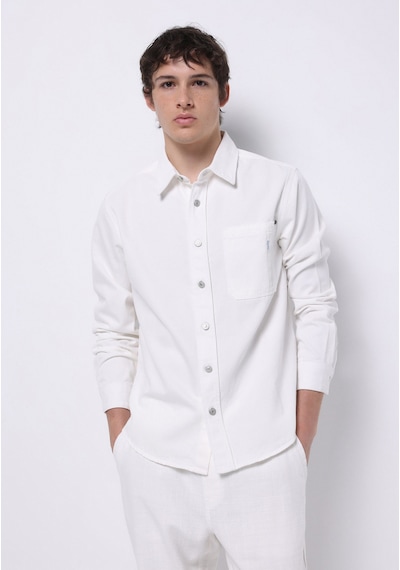 Colin's Colins Regular Fit Klasik Yaka Düz Erkek Bej Uzun Kol Gömlek Cl1074780 Q1.v1 Dn44268 Denim