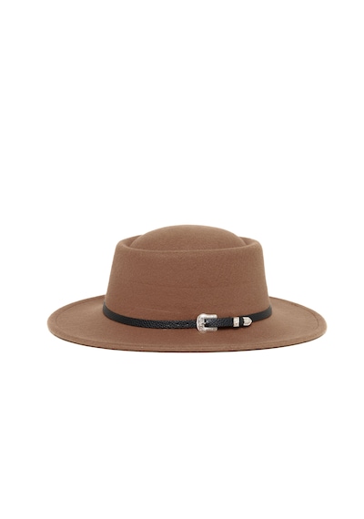 Berellini Kaşe Kaşmir - Unisex Geniş Fotör Taba Bej