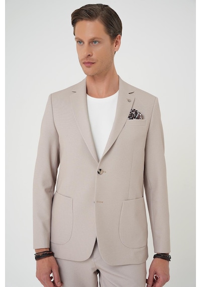 Efor Comfort Fit Mono Yaka Çift Yırtmaç Torba Cep Kendinden Desenli Casual Bej Ceket C 705 Bej Efor Comfort Fit Mono Yaka Çift Yırtmaç Torba Cep Kendinden Desenli Casual Bej Ceket C 705 Bej