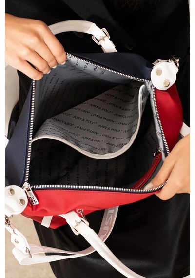 Just Polo Kadın Çantası 440113mh Beyaz Taba