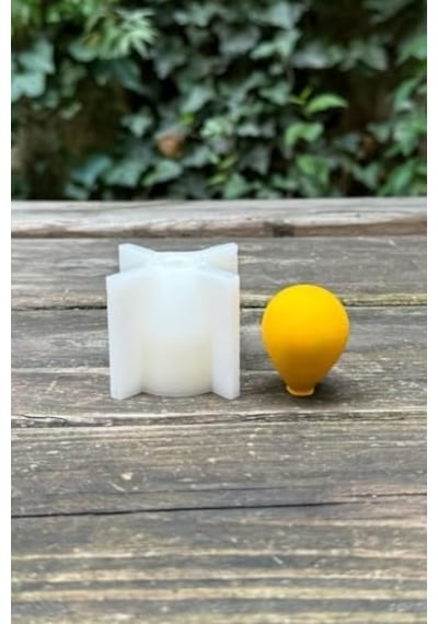 Balon Elips Büyük Boy Silikon Mum Kalıbı 50 x 22