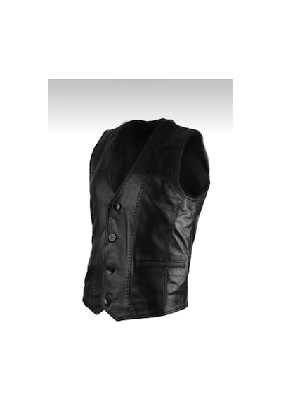 New Zaya Leather Erkek Hakiki Deri Yelek (554252292)