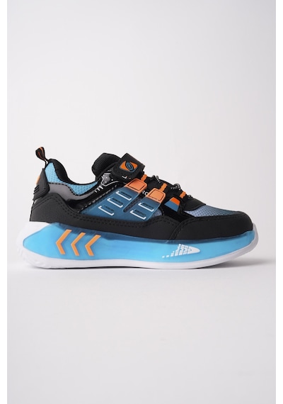 Muggo Zuzu Cırtlı Ve Bağcıklı Günlük Çocuk Sneaker Spor Ayakkabı Mavi