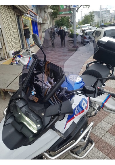 19-24 Bmw 1250Gs 1250Adv Uzun Ön Cam Zeus Koyu Füme 52 CM 4 MM
