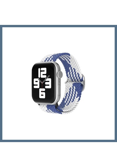 Buradabulabilirsin Watch 38mm Uyumlu Star Kordon - Mavi-beyaz Bbz
