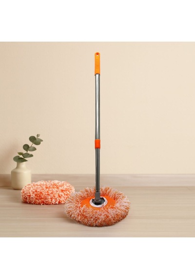Yuvarlak Ayarlı Dönerli Mop Çok Renkli