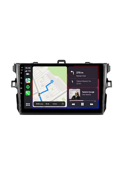 Toyota Corolla Android Multimedya 2007-2012 Carplay Android Auto Navigasyon Kameralı 4gb Ram 64gb 9"