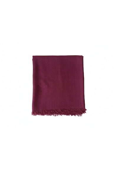 Özense 2'li Flamlı Pamuklu Terletmeyen 100x100 Cm 4 Mevsim Kullanılabilir Yazma Eşarp Bordo - Siyah