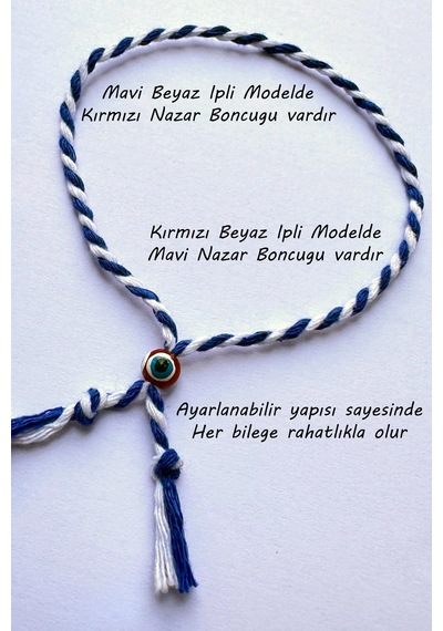 Sevgili Çift 2li Bileklik Nazar Boncuklu Marteniçka Bilekliği Bbb27 Çok Renkli