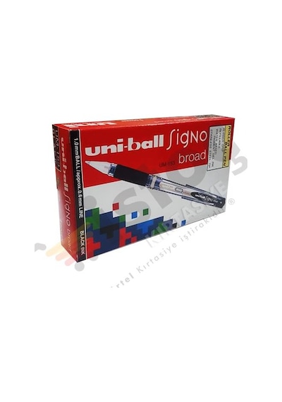 Uni-Ball Um-153 Imza Kalem Siyah 12 Li Kutu