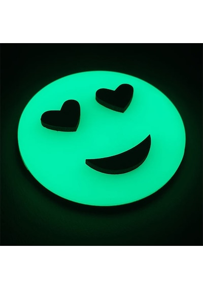 Emoji , Fosforlu Emojiler ( Karanlıkta Parlar ) Duvar Süsü 6,5 Cm (396171666)