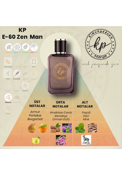 Kimyagerden E-60 Erkek Parfüm EDP 50 ML