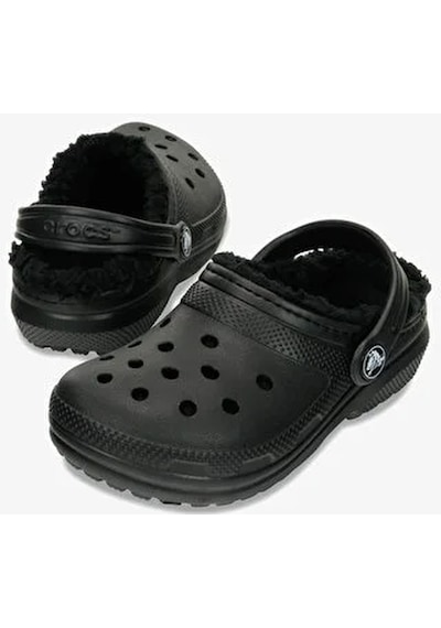 Crocs Classic Lined Clog Kids Çocuk Siyah Terlik 207010-060 Siyah