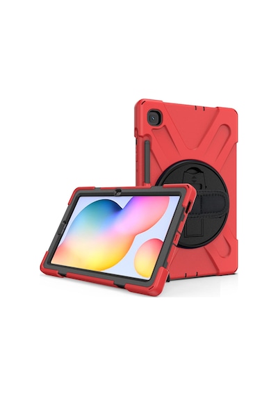 Galaxy P610 Tab S6 Lite 10.4 Kılıf Amazing Tablet Kapak - Kırmızı Diğer