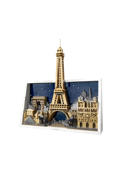 LEGO® Architecture Paris – Aşıklar Şehri 21064 – Yetişkinler için 4 Mimari Simge İçeren Dekoratif Model Yapım Seti (958 Parça)
