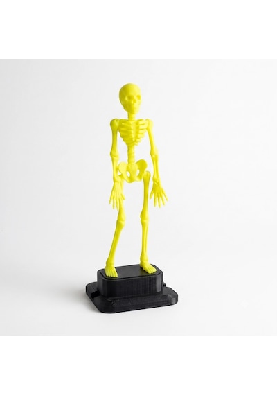 3d Baskı Sarı Dans Eden İskelet Akvaryum Hava Taşı 18,5 Cm