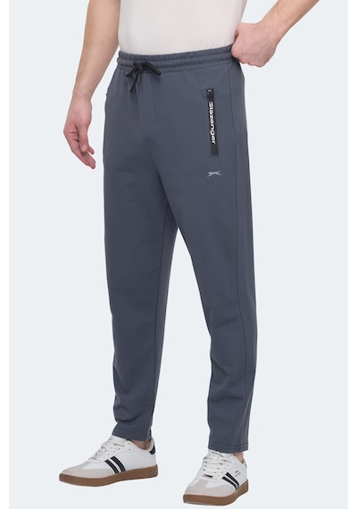 Slazenger Olı In Erkek Fermuar Cepli Koyu Gri Eşofman Altı Koyu Gri