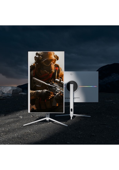Rampage Glacıer Gl27r200q 27 İnç 200hz 1ms Ips Qhd 2k Rgb Pivot Beyaz Flat Oyuncu Monitörü