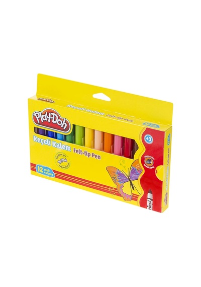 Play-Doh 12 Renk Keçeli Kalem 8 Mm  Ke008