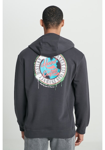 Lee Regular Fit Normal Kesim Kapüşonlu İçi Polarlı Sırt Baskılı Antrasit Sweatshirt Anthracite Lee Regular Fit Normal Kesim Kapüşonlu İçi Polarlı Sırt Baskılı Antrasit Sweatshirt Anthracite