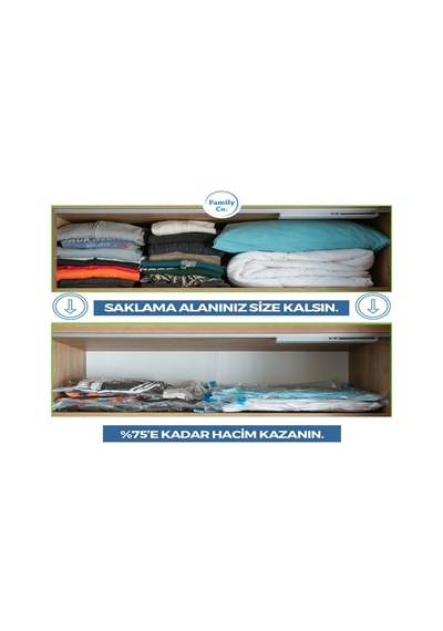 Vakumlu Hurç Poşet Setleri 8 Parça 50x70-4, 60x80-4