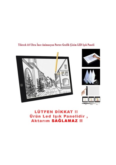 Tikteck A4 Led Ultra İnce Grafik Çizim Tableti