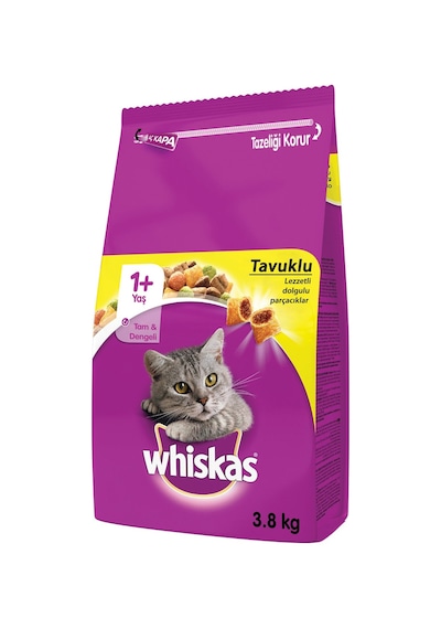 Whiskas Kuru Tavuklu 3.8 Kg - 3 Adet Tarı