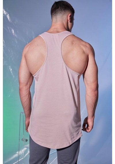 Woof Gym Monk Mode Baskı Klasik Atlet - Pudra