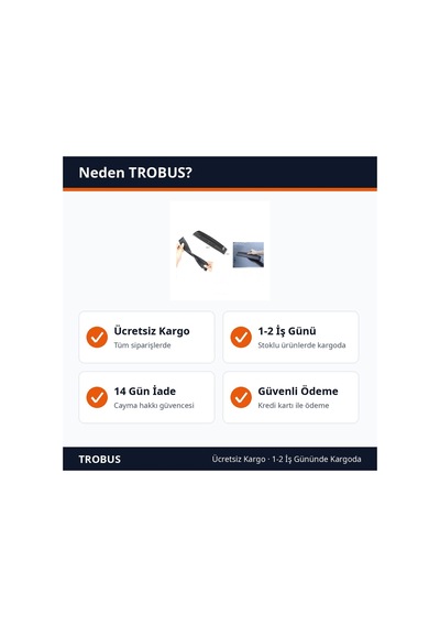 Trobus Silikonlu Su Sıyırıcı Oto Kurulama Çekçeği Esnek Çizmez 30 Cm Siyah