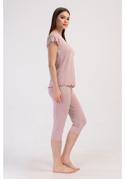 Yake Store Kadın Lyc Vıscon Xxl Kayık Yaka Fıyonklu Bıbılalı Kısa Kol Etegı Oval Kaprı Takım - Rosebloom Pembe Yake Store Kadın Lyc Vıscon Xxl Kayık Yaka Fıyonklu Bıbılalı Kısa Kol Etegı Oval Kaprı Takım - Rosebloom Pembe