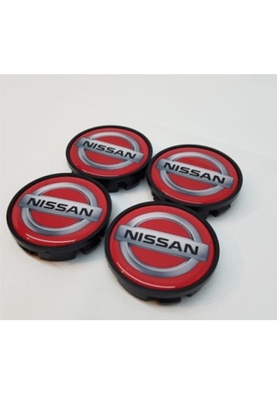 Jant Göbeği Nissan 65/60 60Mm Yuva 4Lü Set Kırmızı Plasto Damla