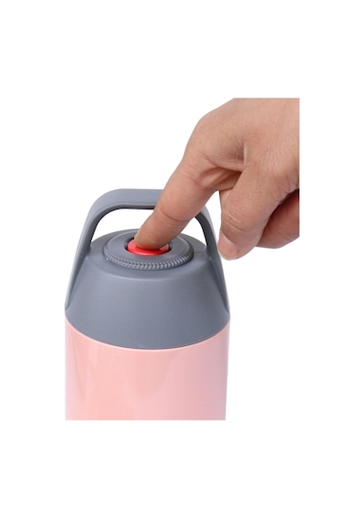 Pembe 304 Çelik 450 Ml Vakumlu Bebek Mama Yemek Saklama Termosu Cin297pm