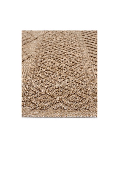 Cool Halı Mirage Kahverengi Bohem Kilim Kaymaz Yıkanabilir Geometrik Desen Oturma Odası Şönil Kilim