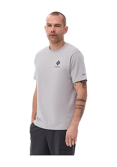 Columbia Csc M Stacked Gem Ss Tee Erkek Kısa Kollu Tişört Cs0481 Gri