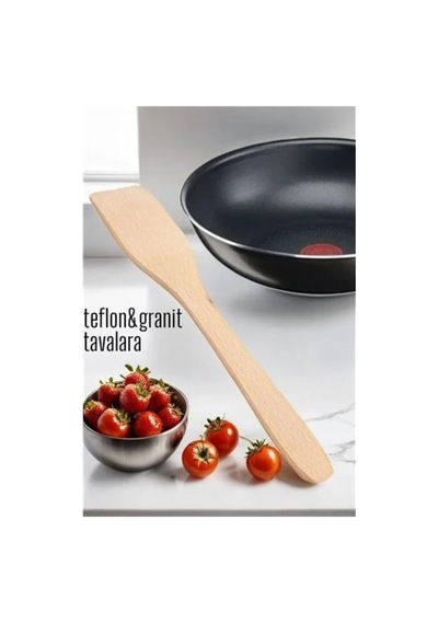 Ahşap Spatula Doğal Gürgen Ağacı 717902 Renk