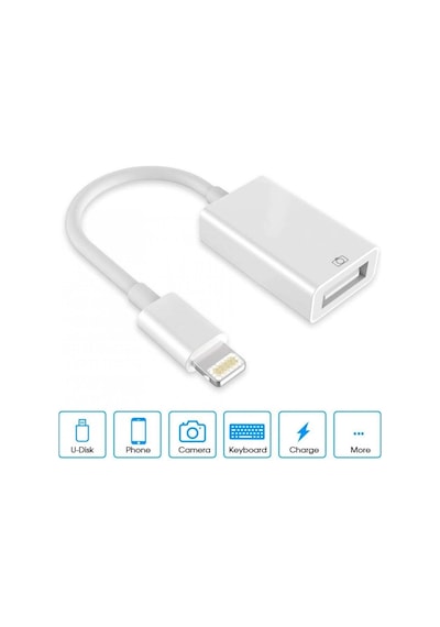 Apr14 Apple iPhone Uyumlu  Otg - Beyaz 1