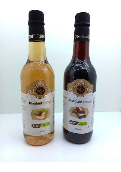 Şekersiz Sugar Free - Fındık Çikolata Aromalı Kahve Şurubu 750 Ml X 2 Ad. Diğer