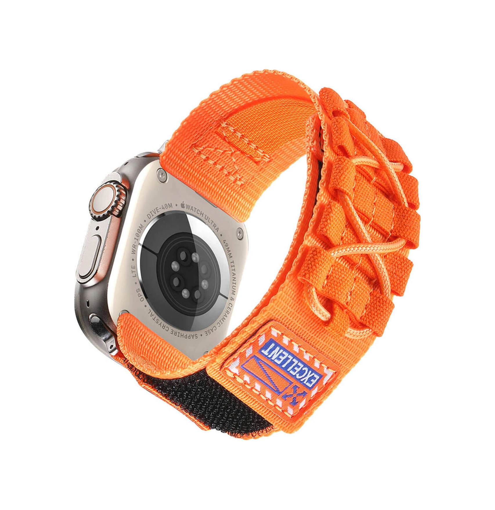 Adige Apple Uyumlu Watch  11 42mm Kordon Kayış Orbital Kumaş Nylon