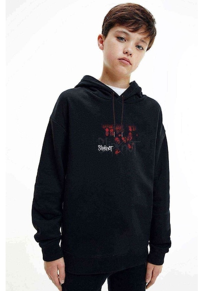 Tshirthane Slipknot Heavy Metal Rock Müzik Baskılı Unisex Çocuk Sweatshirt Siyah