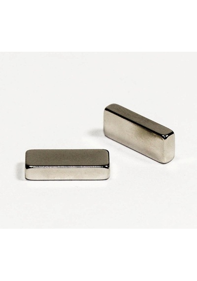 2 Adet Güçlü Dikdörtgen Neodyum Mıknatıs, 20x10x5 Mm Magnet, N35 Kalite