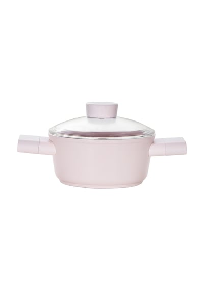 Emsan Swiss Crystal Derin Tencere- Pembe 16 CM