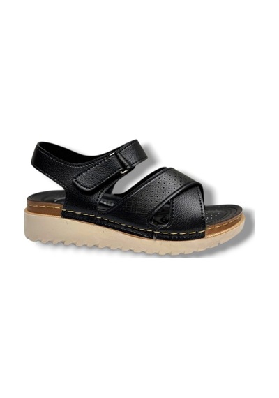 Perla 3503-26 Cilt Ultra Soft Anatomik Kadın Sandalet Siyah