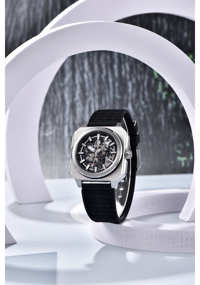 Pd-1791 Erkek 42mm Su Geçirmez By-9020 Otomatik Mekanik Saat Safir Kristal Işıklı Spor Saat Gümüş