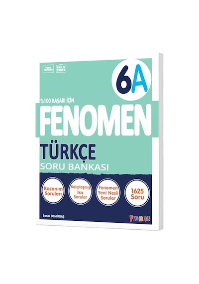 Fenomen Okul 2024 6. Sınıf Türkçe A Soru Bankası Yeni Nesile Kolay Geçiş 2024