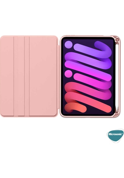 Microsonic Apple Uyumlu iPad Mini 7 Kılıf A2993-a2995 Regal Folio Tablet Kılıfı