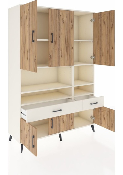 Hyperion Dolap 8 Raflı 2 Çekmeceli 6 Kapaklı 132x44x195 Aytaş... Aytaşı