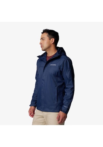 Columbia Watertight Erkek Lacivert Yağmurluk Düz Rm2433