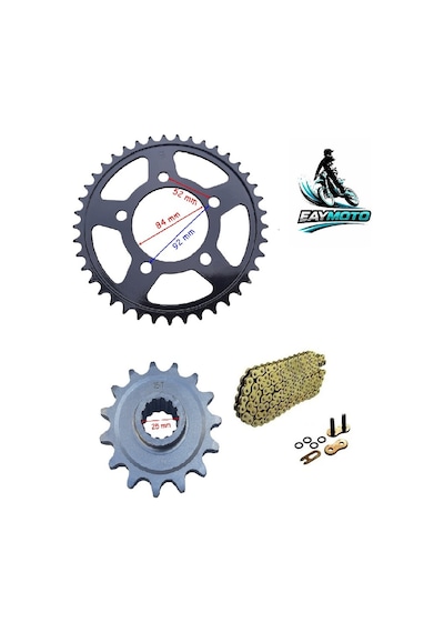 Zincir Dişli Seti 2024-26 Honda Nx 500 Oringli Gold Moto Eay